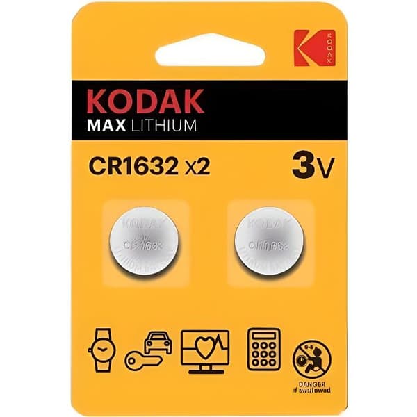 2st Kodak CR1632 3V Litium knappcellsbatterier