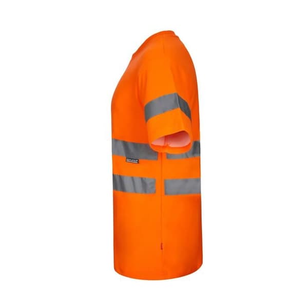 Högsynlighets T-shirt i bomull/polyester Velilla - fluorescerande orange