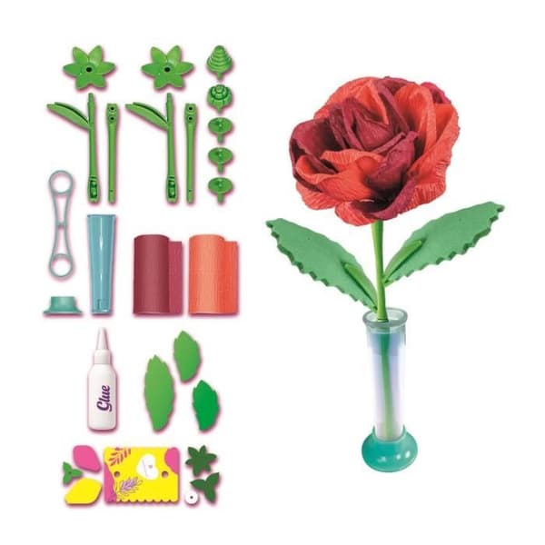 CLEMENTONI - Skapa dina blommor - Rosa