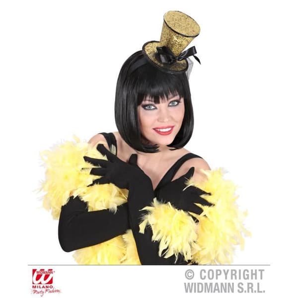 Mini Hatt med Guldglitter - Karneval