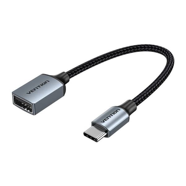 OTG-adapter - VENTION - Typ-C till USB 2.0 - 480 Mbps - 0,15 m - Grå