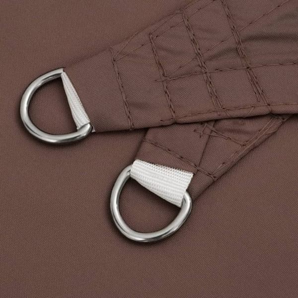 vidaXL Parasoll Segel Oxford Tyg Triangulär 5x5x5 m Brun