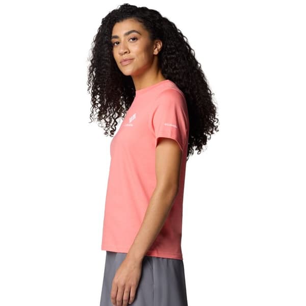 T-shirts Dam - Rosa - Columbia Rolling Bend Graphic SS Tee