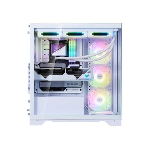 ADATA XPG Invader X BTF - Midi Tower PC-hölje Vit Matt ATX/mATX/mITX, 5×120mm ARGB, USB-C
