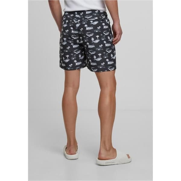 Urban Classics mönster badshorts