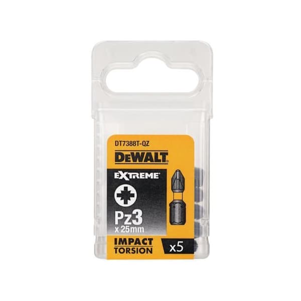 Torsionsspetsar - DEWALT - pz3 - 25 mm - 5-pack