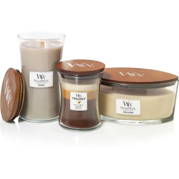Krukor Ljus - Glas Beige - WoodWick - 76112E