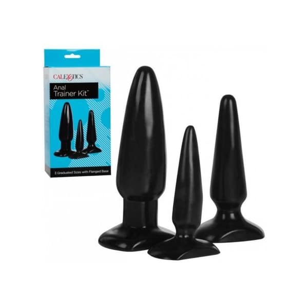 Anal Trainer Kit - Calexotics - Box med 3 släta och mjuka analprober