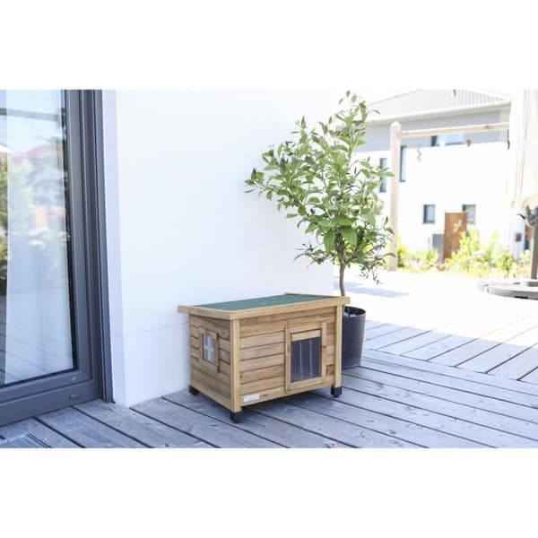 KERBL Katthus Rustica 57x42x45cm - Trä