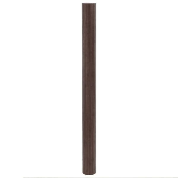 vidaXL Mörkbrun rektangulär matta 80x400 cm bambu, vardagsrumsmatta, rektangulär matta, modern matta, matta av 376791