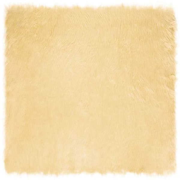 Matta - VIDAXL - Tafalla - 200 x 200 cm - Polyester - Kräm