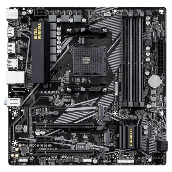 Moderkort - GIGABYTE - B550M DS3H R2 - Format Micro-ATX - Chipset AMD B550 - DDR4 & PCIe 4.0