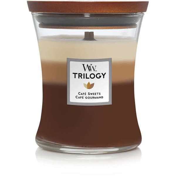 WOODWICK DOFTLJUS CLESSIDRA MEDIUM JAR CAFÉ SWEETS
