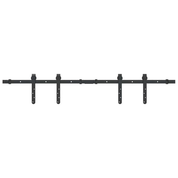 Skåpskjutdörrsset 122 cm kolstål