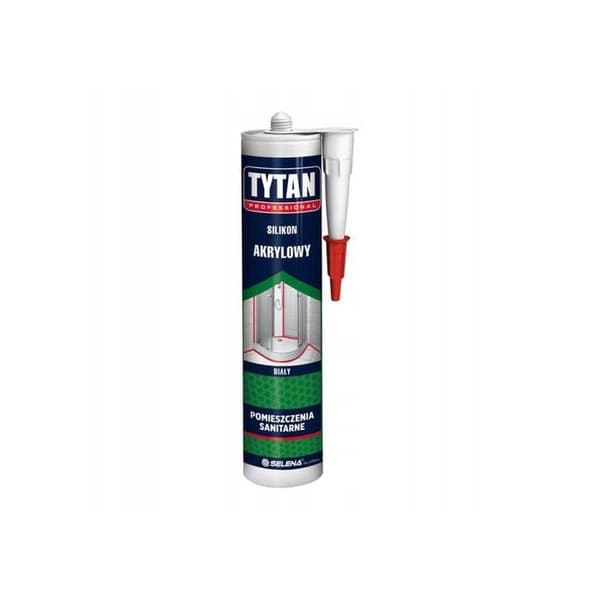 Mastiksilikon akrylproffs Tytan 280 ml Vit för målning
