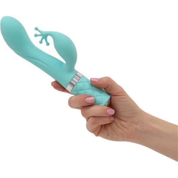 Kinky turkos uppladdningsbar vibrator