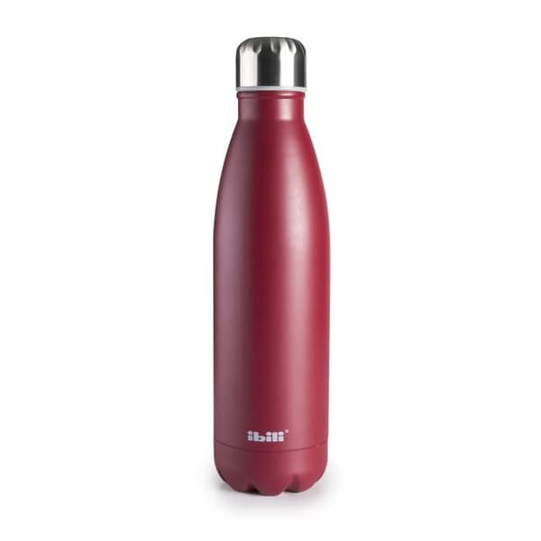 Isolerad flaska - Granada - 500 ml - Rostfritt stål - Dubbelvägg - Röd