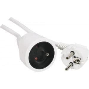 Elkabel - Märke - 2P+T - 10.00 m - Inomhus - Vit
