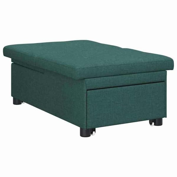 Mörkgrön Sängsoffa 194 x 67 x 37 cm tyg
