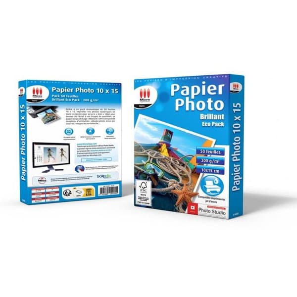 Fotopapper - MICRO APPLICATION - 10x15 - 200 g/m² - 50 ark - Blank