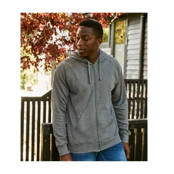 Neutral zip hoodie