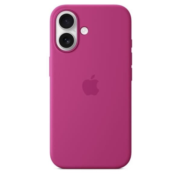 APPLE iPhone 16 - Silikonfodral med MagSafe - Fuchsia