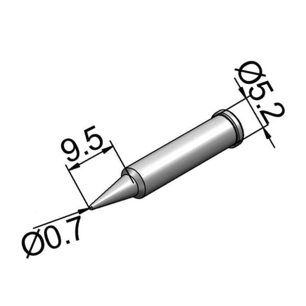 Lödkolv - Ersa - i-Tool - Rak - 0,7 mm - Trådad