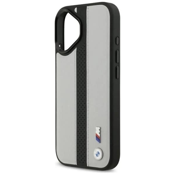 BMW M Perforerad Rand Logofodral med MagSafe för iPhone 17 6.3" Grå