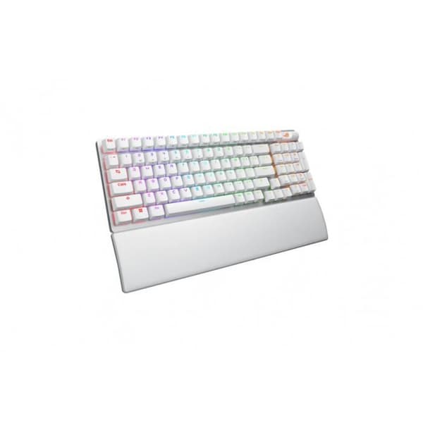 Tangentbord - ASUS - ROG Strix Scope II 96 Wireless - Mekanisk - Vit - Hot-swappable switchar