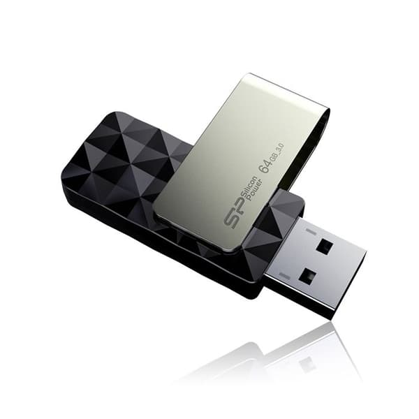 USB 3.0 nyckel SILICON POWER B30 64 GB Svart
