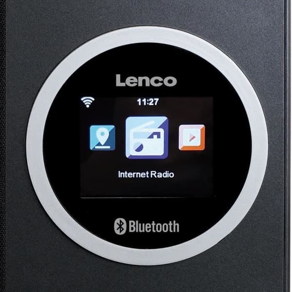 Lenco DIR-70BK - Internetradio med färgdisplay och Bluetooth® - Svart