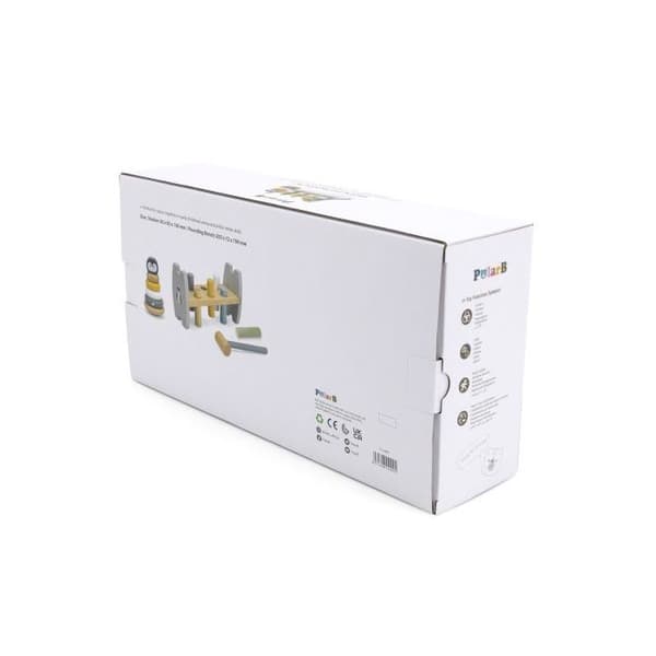 VIGA PolarB Trä Pyramid + Pingvin Hammare Montessori