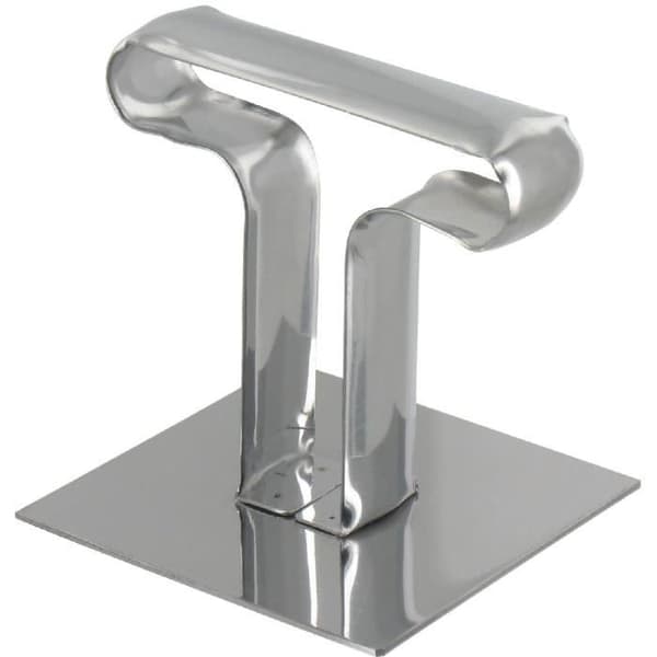 Presentationsfyrkant i rostfritt stål - Längd.6cm - Bredd.6cm