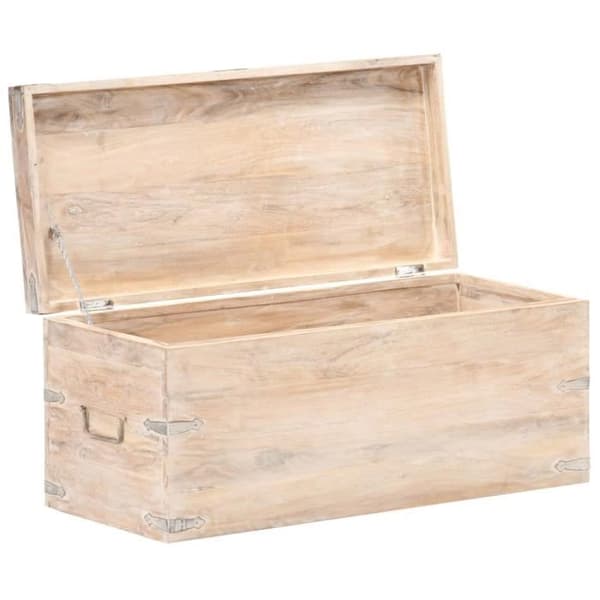 vidaXL Förvaringslåda 90x40x40 cm Solid akaciaträ