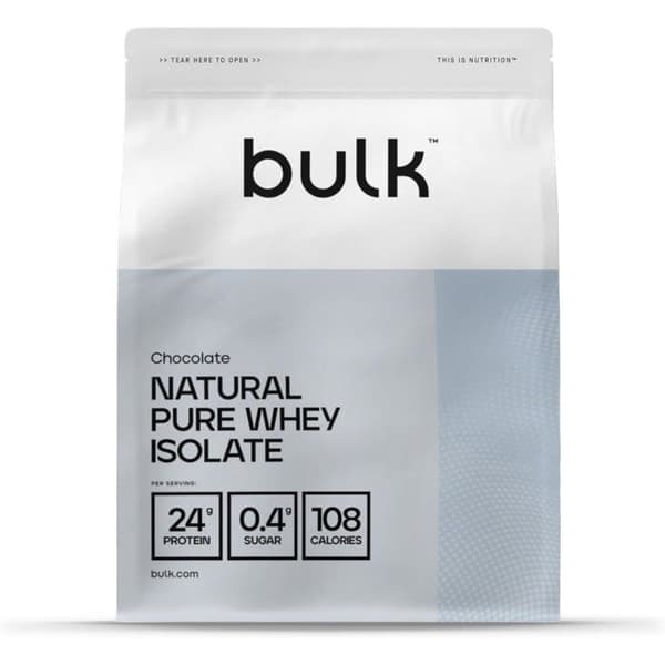 Bulk Naturel Pure Whey Isolate Choklad 2,5 kg - Shake sötad med stevia