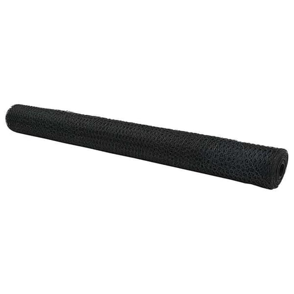vidaXL Hexagonal stängsel Grå 1,2 x 50 m PVC 42005573