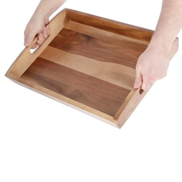 Serveringsfat - Olympia - Acacia - 510 x 350 x 70 mm - Lackerad trä - Rektangulär