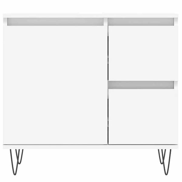 vidaXL Badrumsskåp Vit 65x33x60 cm Konstruerat trä 831604