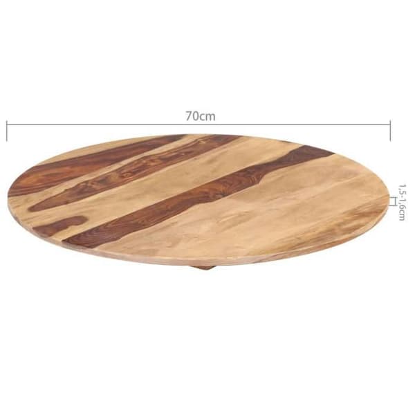 Ett solid träbord ovan 15-16 mm 70 cm