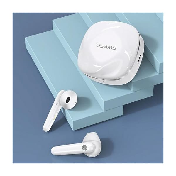 Trådlösa hörlurar Bluetooth 5.0 TWS USAMS Vit