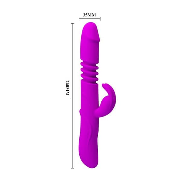 USB fram och tillbaka kanin vibrator