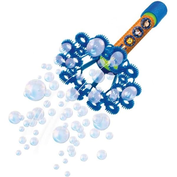 Raket och spår av bubblor