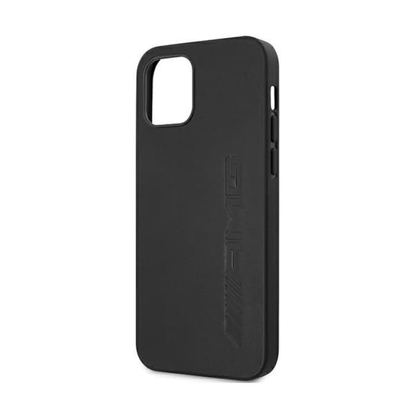 Läderfodral - MERCEDES - iPhone 12 Pro Max - Äkta läder - Svart - Stötskydd