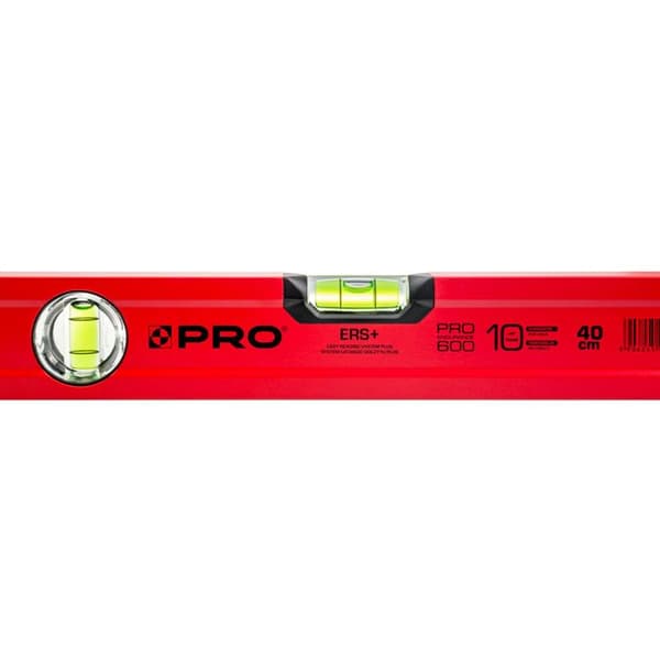 Vattenpass - MERA - PRO600 (PRO-A1040) - 40 cm - Hållbar profil - ERS+ bubbel