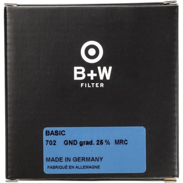 Filtrera ND graduerad - BW - 25 Basic MRC - 67mm - Svart - 50% ljusöverföring