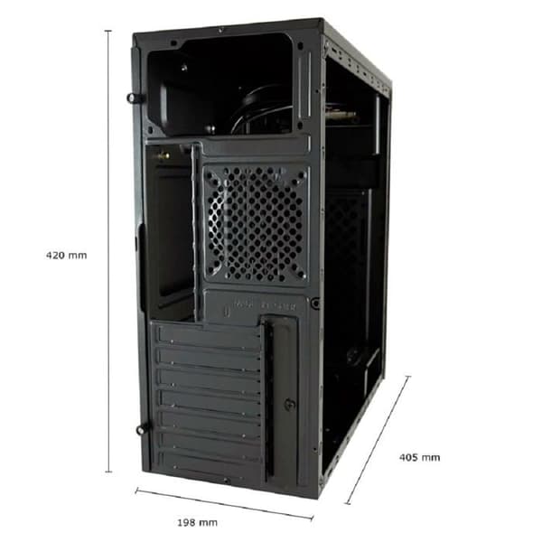 PC-chassi - LC-Power - Midi-7040B - USB 3.0 - Borstad aluminium - RGB-belysning