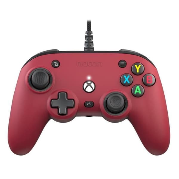 Spelkontroll - Nacon - Pro Compact Controller - Röd - Anpassningsbar - USB