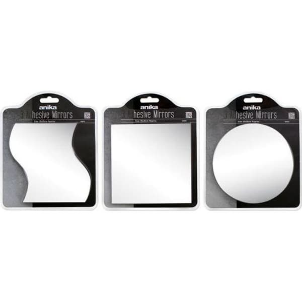 Självhäftande spegel - 3 set Pack - Liten 15 cm - Rund