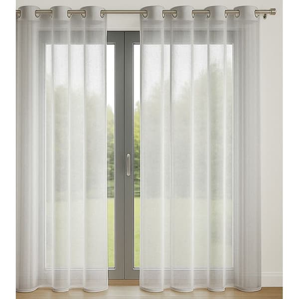 Set med 2 gardiner 140 x 240 cm Grå