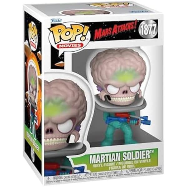 Figur - Funko Pop! - Alien Soldier - Vinyl - 9,5 cm - Mars Attacks